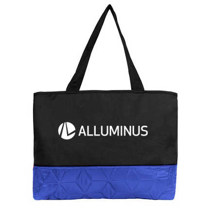 Add Your Logo: Quilted Color Tote Bag